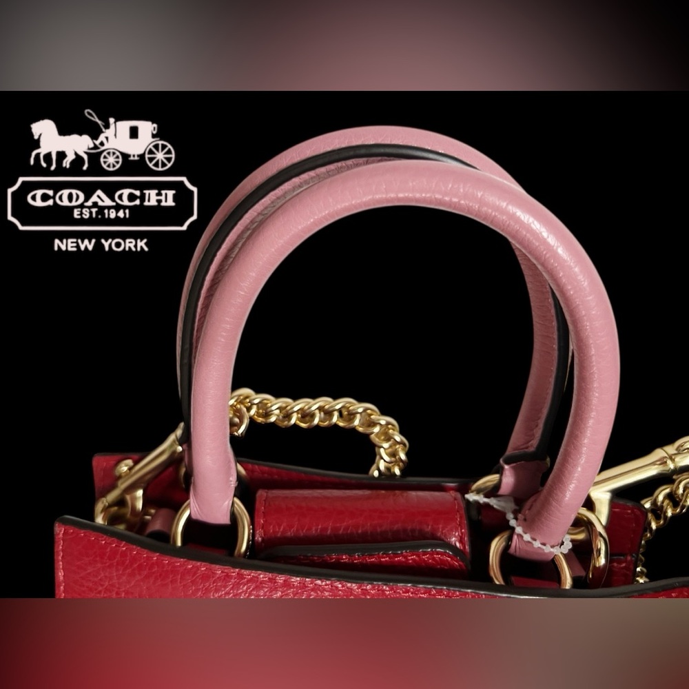 Coach Mini Pepper Crossbody bag in a colorblock design. 
Style #: C6994 NWOT - Picture 5 of 12